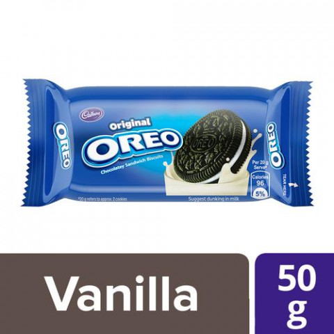 Cadbury Oreo Creame Biscuit - Vanilla, 50 g
