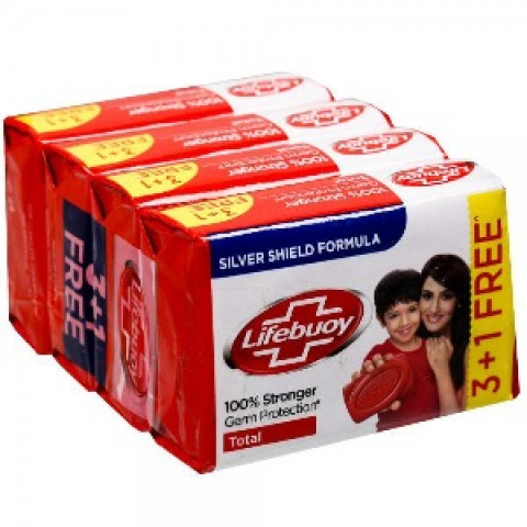 Lifebuoy Total Soap Bar ( 3+1 Free) 500gm