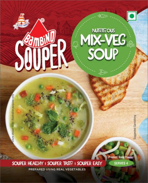 Bambino Soup Powder - Mixed Vegetable, 45g Pouch
