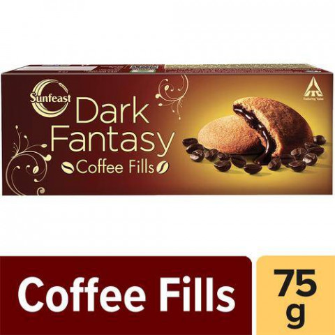Sunfeast Dark Fantasy Biscuits - Cookies - Coffee Fills, 75g