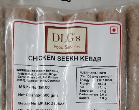 Dlg Chicken Seekh Kebab 500g