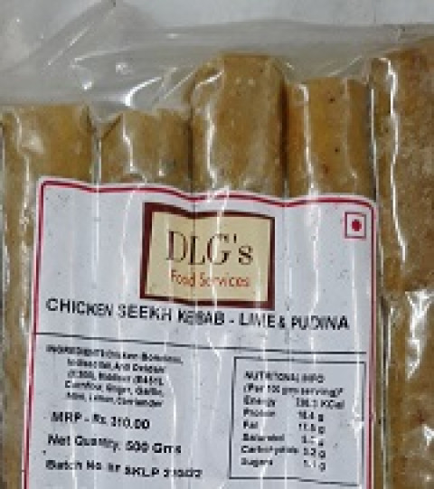 Dlg Chicken Seekh Kebab Lime And Pudina 500g