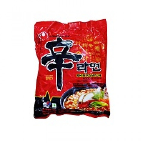 Nongshim Nong Shim Shin Ramyun Noodle So, 120 gram, Vegetarian