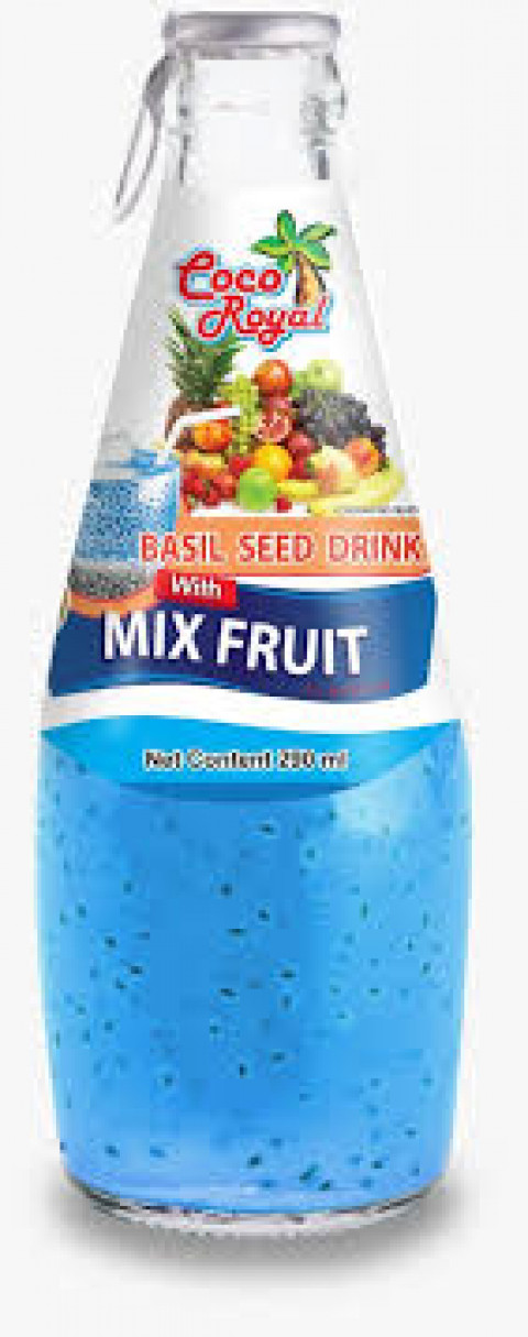 Coco Royal Basil Seed Drink mix fruits - 290 ml