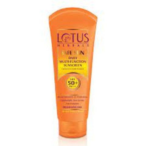 Lotus Herbals Safe Sun Daily Multi-Function Sunscreen Cream Spf 50 Pa+++, 50 g