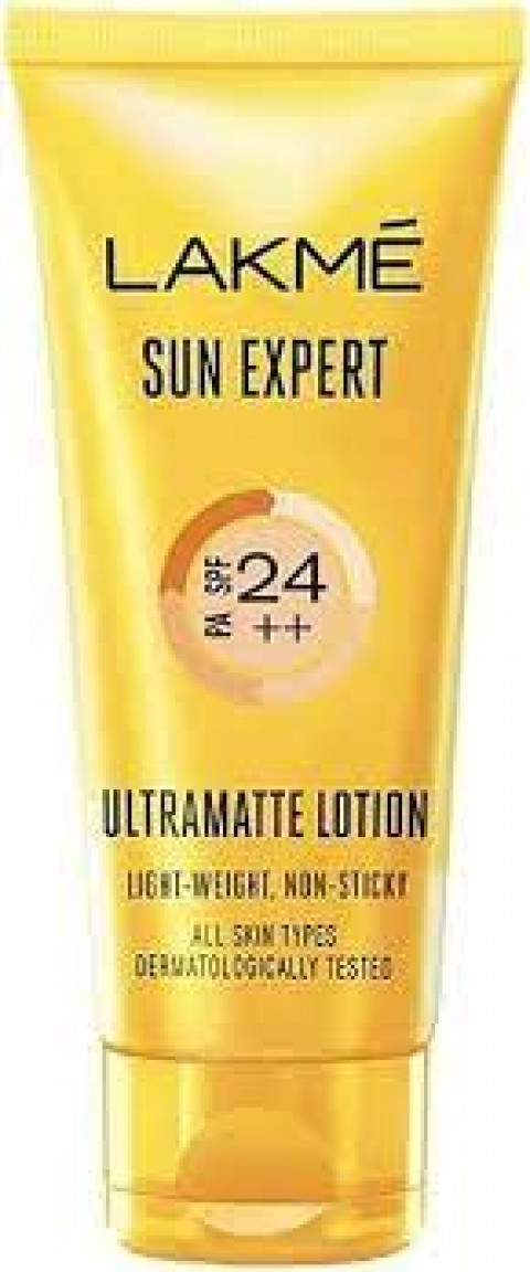 LAKMÉ Sun Expert SPF 24 PA++ Ultra Matte Lotion Sunscreen, Blocks Upto 97% Harmful Sunrays, 100ml