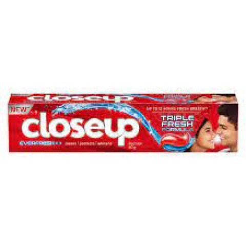 Closeup Everfresh+ Anti-Germ Gel Plaque Removal Toothpaste Red Hot 80 g