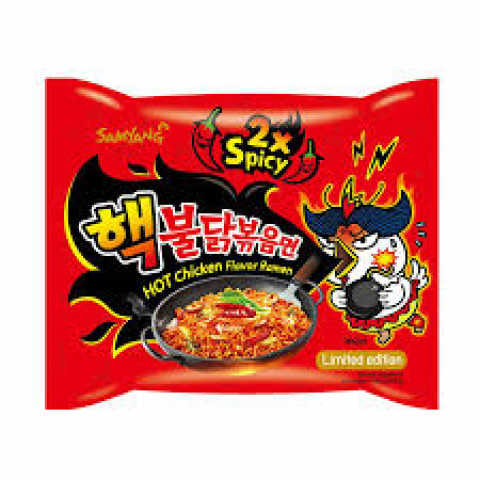 Samyang Hot Chicken Ramen 2X Spicy  Noodles, 140g