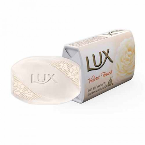 Lux Soap Bar - Velvet Touch Jasmine & Almond Oil, 100 g (4U+1U FREE)