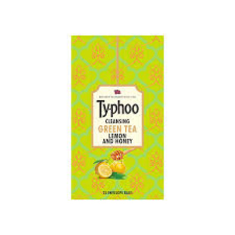 Ty-phoo Natural Green Tea Lemon and Honey with 25 Heat Sealed Enveloped Bags