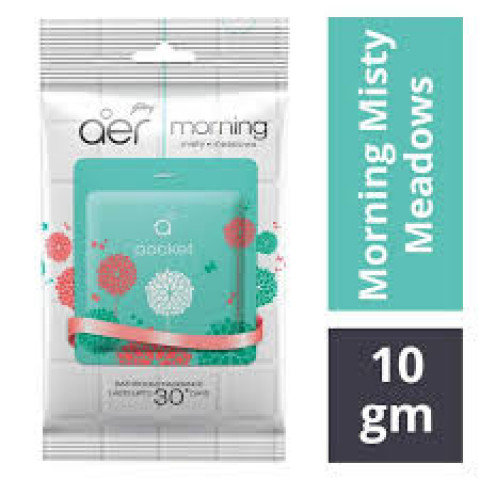 Godrej Aer Pocket - Bathroom Air Fragrance, Morning Misty Meadows, 10 g