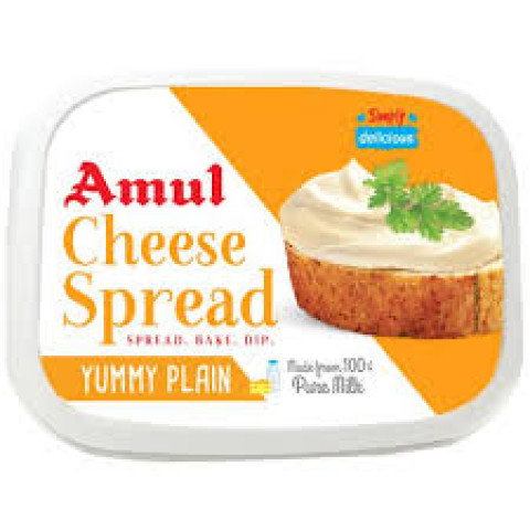 Amul Cheese Spread - Yummy Plain, 200 g Box
