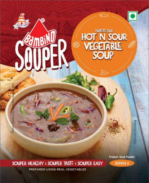 Bambino Hot and Sour Vegetable Soup Powder 40 gm