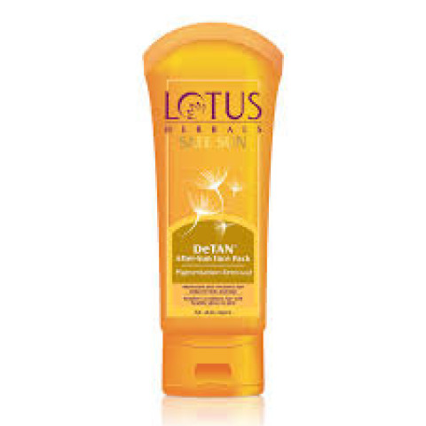 Lotus Herbals Safe Sun DeTAN After-Sun Face Pack, 100 g