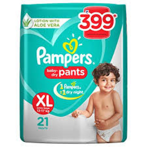 Pampers New Diapers Pants, XL (21 Pants)