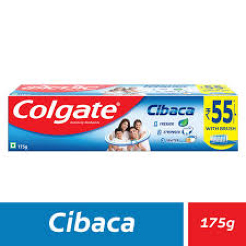 Colgate Cibaca Toothpaste - Anticavity +Toothbrush, 175 g