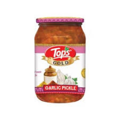 TOPS-Gold Garlic Pickle Bottle, 375g