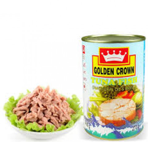 Golden Crown-Tuna In Natural Oils & Brine, 450g 