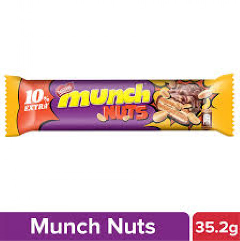 Nestle-Munch Chocolate Coated Wafer Bar, 35.2g (32g Bar +10%)