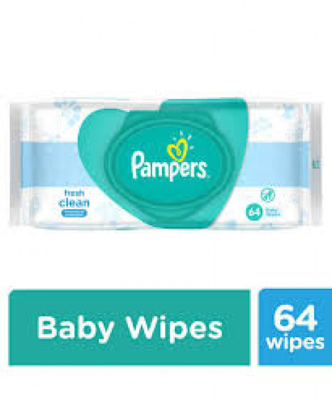 Pampers-Fresh Clean Baby Wipes (64 Baby Wipes)