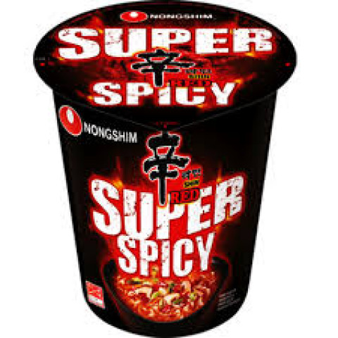 Nongshim-Shin Red Super Spicy Cup Noodles Ramen, 68g 