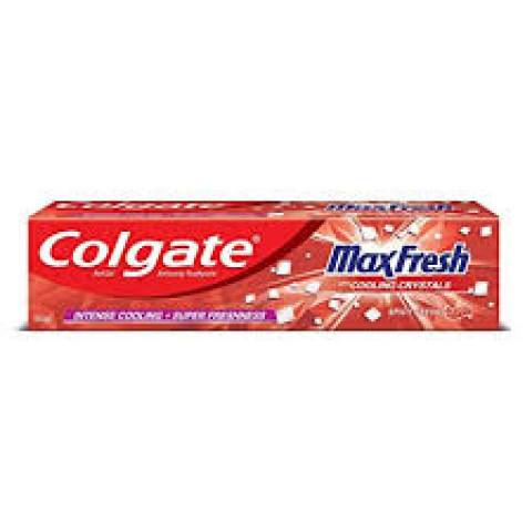 Colgate- MaxFresh Toothpaste, Red Gel Paste with Menthol for Super Fresh Breath (Spicy Fresh), 150g 