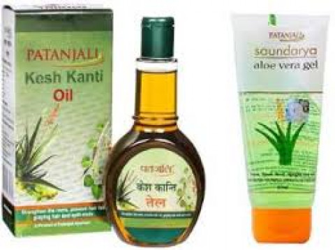 Patanjali- Kesh Kanti Hair Oil, 120ml with Free Aloe Vera Gel, 60ml