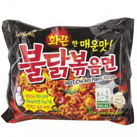 Samyang Spicy Hot Chicken Ramen Stir-Fried Noodles 4.94 Oz