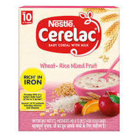 Nestlé CERELAC Baby Cereal with Milk, Wheat-Rice Mixed Fruit – From 10 Months, 300g 