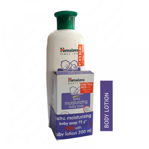 Himalaya Baby Lotion 200ml + FREE Moisturizing Soap