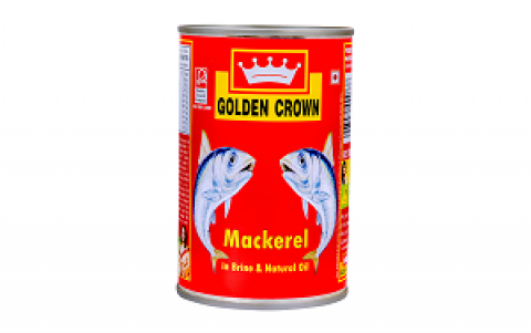 Golden Crown Mackerel in Brine and Oil, 400g