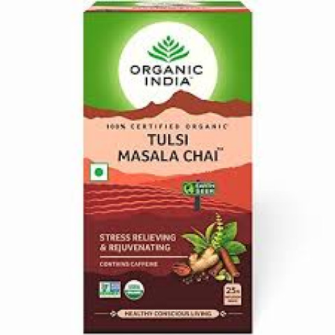 Organic India Tulsi Masala Chai, 25 Tea Bags