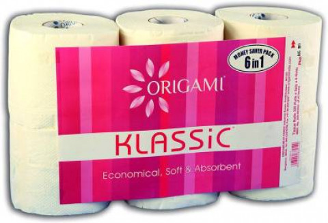origami Klassic 6-in-1 Tissue Roll 