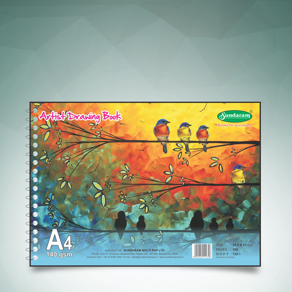 Artist Drawing Book  140GSM  Anupam Stationery